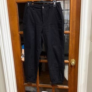 Women's Black Cargo Jeans